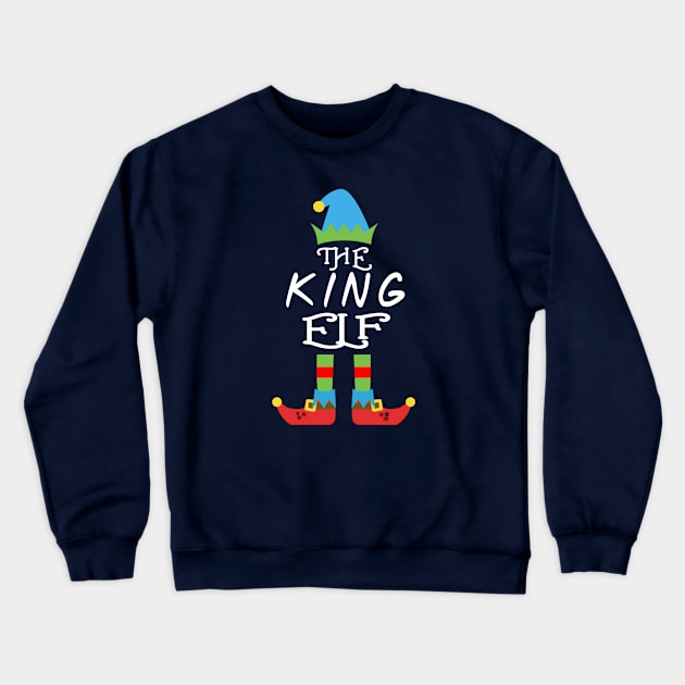 The King Elf Matching Family Group Christmas Party SANTA Crewneck Sweatshirt by CareTees